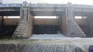 Poondi Dam (Water Flow) & Reservoir