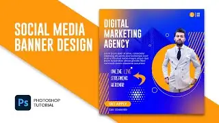 Social Media Banner Design In Adobe Photoshop | Photoshop Tutorial