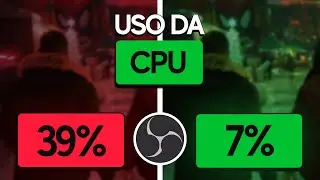 Como DIMINUIR uso da CPU no OBS Studio I Streamar em PC fraco I Consertar uso alto de CPU