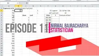 Construction of Stem-leaf plot (3 and 4 digited)|| Ep-11|| ft.Nirmal Bajracharya