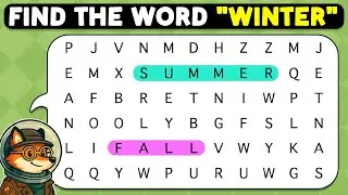 🦊🔍 Pro-Level Puzzle: Spot &ldquo;WINTER&rdquo; 🔎🦊 | Word Search Puzzle