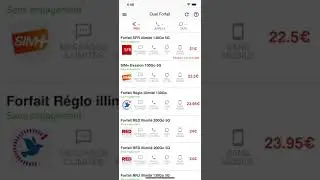 Quel forfait - Application comparateur de forfaits mobiles pour iOS & Android (Gratuit et sans pub)