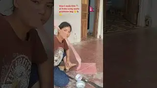 How I made Kite 🪁 at home using waste polythene bag 😊🇳🇵👍#shorts#kite#nepal@ChannelMunu532