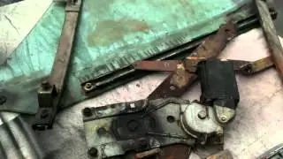 C3 Corvette-Complete door tear down with hardware shown once removed.