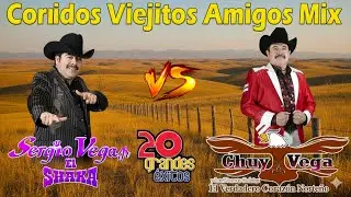 Chuy Vega vs Sergio Vega Grandes Exitos - Puros Corridos Viejitos Mix Para Pistear