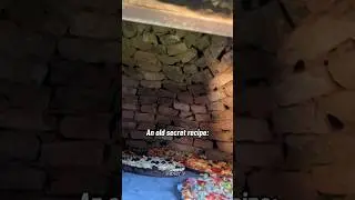 Секрет идеальной пиццы в винтажной кирпичной печи #шорты