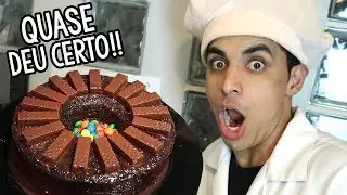 FIZ UM BOLO DE CHOCOLATE E QUASE DEU CERTO