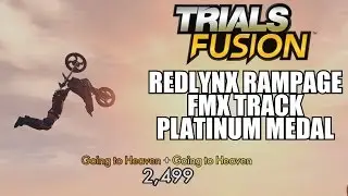 Trials Fusion Redlynx Rampage FMX Track Platinum Medal Cactus Challenge With Commentary 1080P PS4 Xb