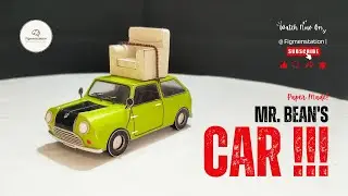 Mr  Bean&rsquo;s Iconic Mini Cooper  Paper Model Car