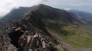 Crib Goch knife edge scramble
