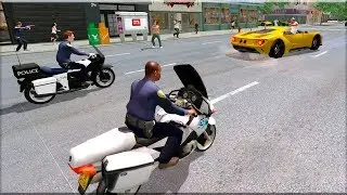 Police Moto Bike Real Gangster Chase - Gameplay Android game - police moto bike game