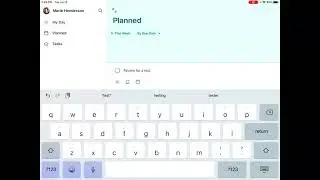 Microsoft To Do (iOS app): Add a Task