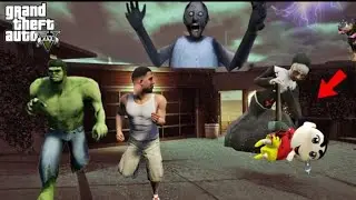 Franklin Fight With Evil Nun For Save Shinchan Escape Horror House By Raft in GTA 5 ! 