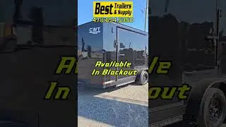👉 White or Blackout? Covered Wagon 7x16 UTV Haulers In Stock & Ready Today!