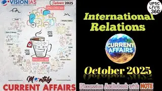 International Relations | Vision IAS October 2025 Monthly Current Affairs | UPSC GS2 analysis