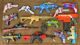 Collecting 7 Sniper Rifles and AK47 Guns Water Gun Machine Gun Assault Rifle Rocket Shotgun Sword