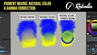 Pigment Mixing, Natural Color & Gamma Correction - Rebelle Tutorial