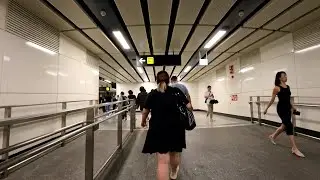 Fully sheltered walk from Shenton Way MRT Station (TE19) to CapitaSky | Rainy weather | July 2025