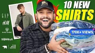 10 New Casual Shirts for Men (College) 🔥  Myntra & AJIO GAP, H&M Shirt Haul 2025 | ONE CHANCE