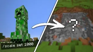 Exploding a Giant Creeper in Non-Euclidean Minecraft...