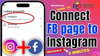 How to connect your Facebook page to Instagram 2024 #connect #Tutorialriver  #facebook #instagaram