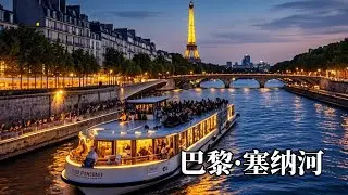 北欧之行——塞纳河，坐船夜游欣赏沿途风景，居然只花了66块！【行走世界的北京老刘】