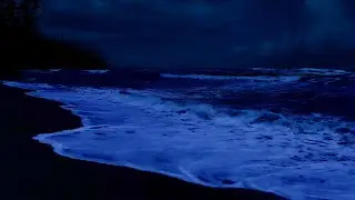 Calming Ocean Sounds in Quiet Night for Restore Your Body and Mind - Ocean Waves for Deep Sleep