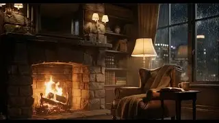Ultimate Cozy Winter Bedroom Ambience | Soothing Fireplace Ambience LIVE