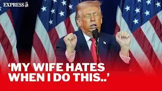 Trump goes OFF-THE-RAILS with trans athlete impression during CRAZY speech