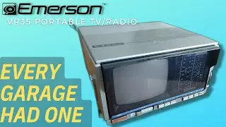 1984 Emerson VR35 Portable TV/Radio Review