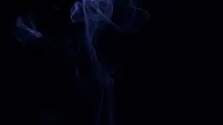 Blue Smoke with Black Background - 4K Stock Footage | Royalty Free Footage | No Copyright Video