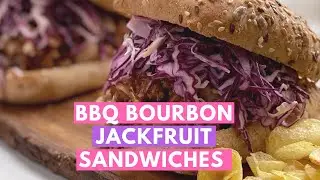 The Best Vegan BBQ Sandwich Recipe: Smoky Bourbon Pulled Jackfruit Sandwiches