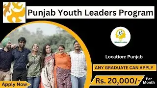 Punjab Youth Leaders Program 2023 | 20,000/- Month | for Graduates