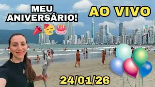 🔴 Balneário Camboriú ao vivo 24/01/26 | Praia Central, clima do dia e movimento da cidade! #anabc