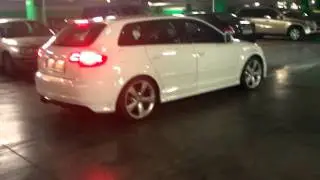 Audi RS3 340HP launch control start exhaust sound!