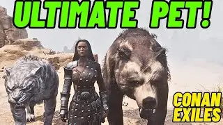 Ultimate pet! Greater saber vs Greater bear - Conan Exiles 