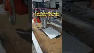 Bridge cutting machine for cutting quartz stone slabs #cnc #stone #cutting#factory