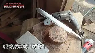 Membuat Golok Sembelih Baja Per Lawas 