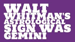 What was Walt Whitman's birthday?