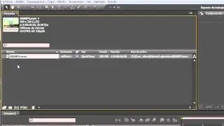 Interfaz en el After Effects: 1.3 Ventana de Proyecto