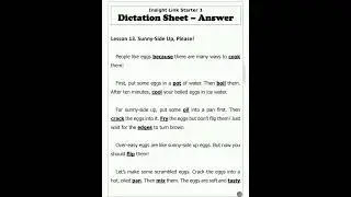 Insight Link S1 Lesson 13 Passage Read Aloud