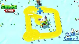 Snake Rivals || Prismatic Cat Snake Gameplay ||95K Score || Alpha AsimGaming1 