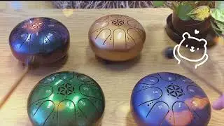 Tongue drum improv relaxing music mini tongue drums