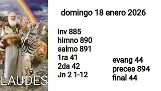 laudes para el domingo 18 enero 2026