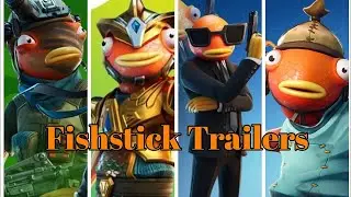 Evolution of Fishstick in All Fortnite Trailers & Cutscenes