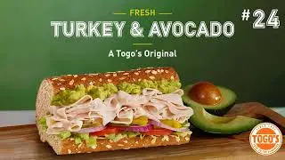 A Togo's Original Turkey & Avocado Sandwich| Las Vegas Sandwich Shop