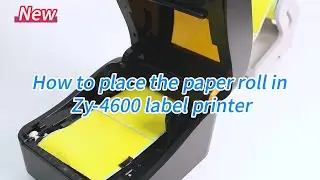 ZYWELL----How to place the paper roll in Zy-4600 label printer