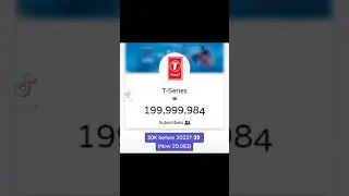 Exact Moment T-Series Hit 200 Million Subscribers! #Shorts