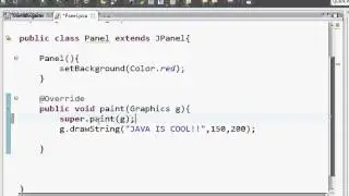 Java Swing Programming Tutorial 6 - Drawing Text On Screen