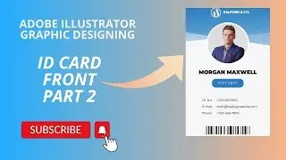 ID Card Design Adobe Illustrator Part 2 | Variable Data in Adobe Illustrator | Illustrator Tutorial